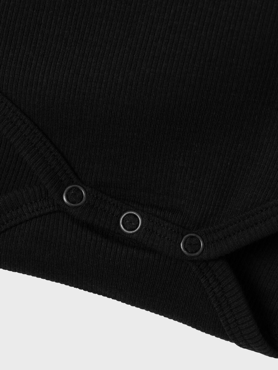 LANGE MOUWEN RIB ROMPER