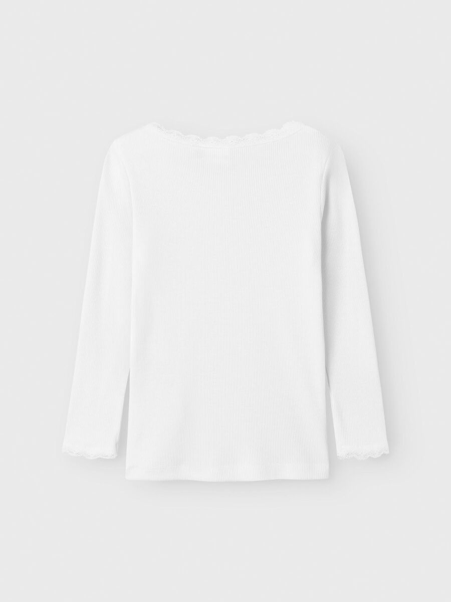 SLIM FIT TOP MET LANGE MOUWEN