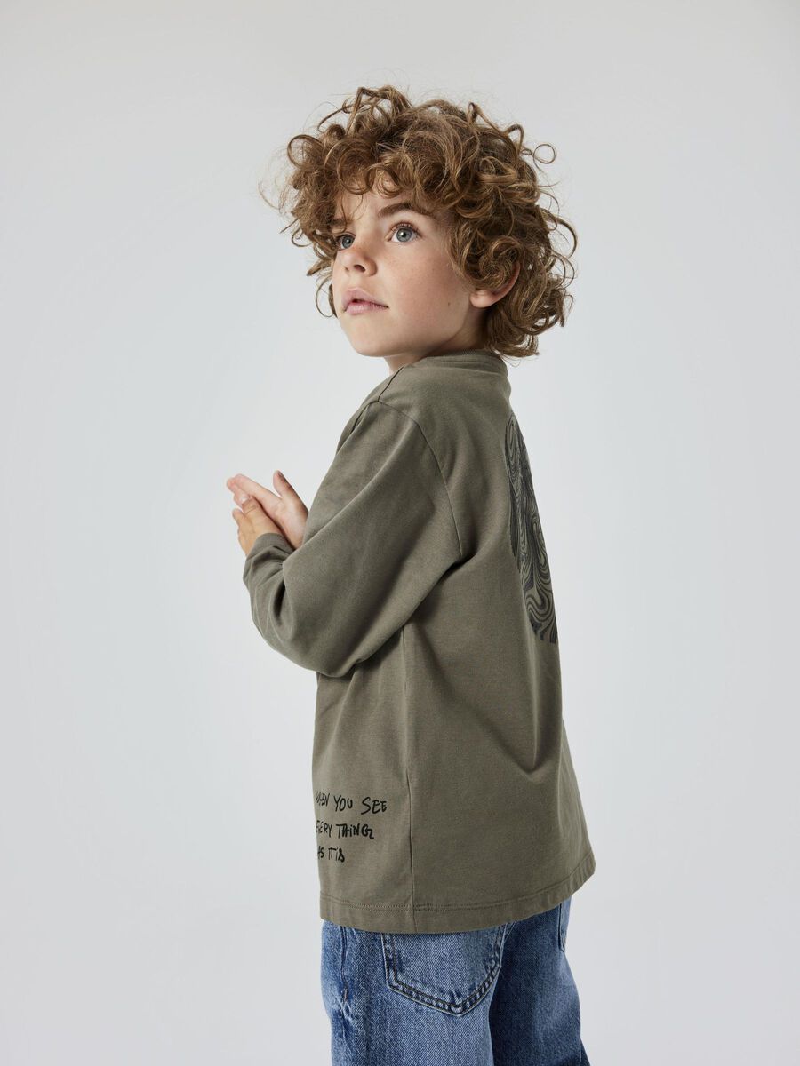 BIOLOGISCH KATOEN TOP MET LANGE MOUWEN