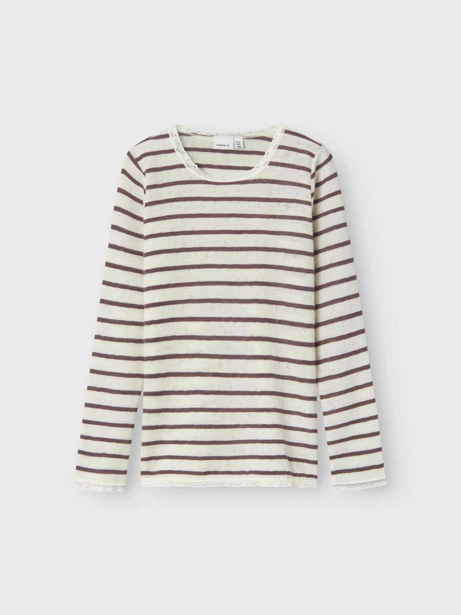 MERINO WOL TOP MET LANGE MOUWEN