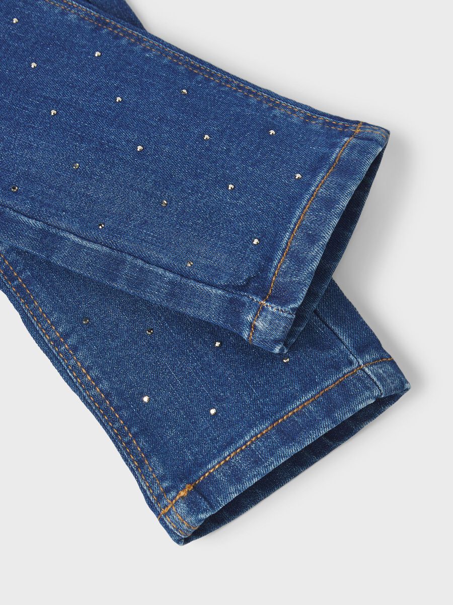 SLIM-FIT STRASS STREENTJES JEANS