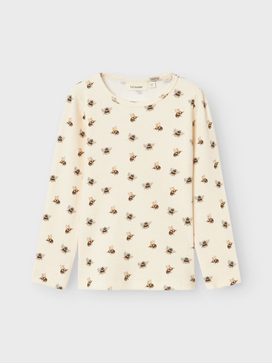 SLIM FIT TOP MET LANGE MOUWEN