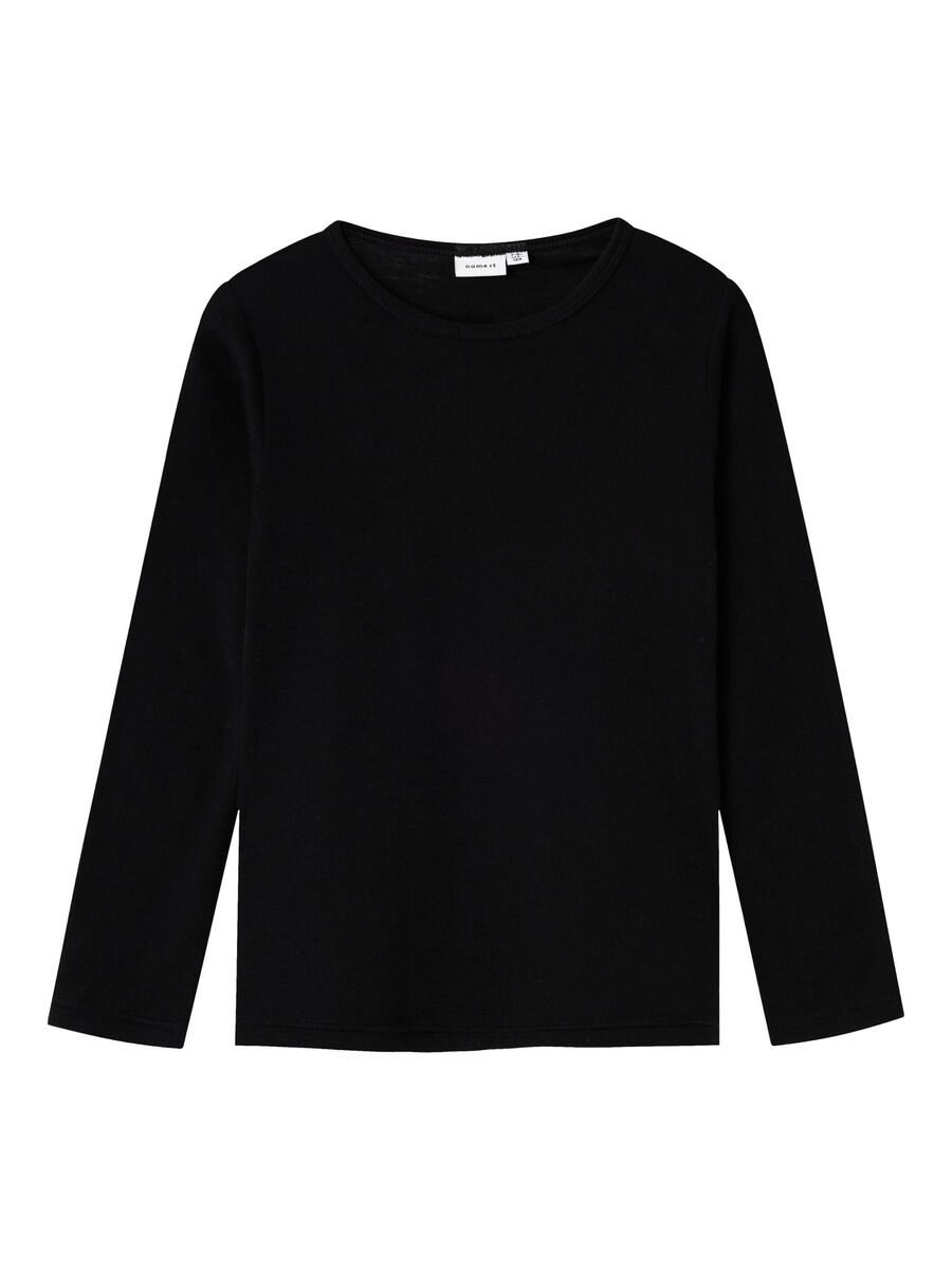 MERINO WOL TOP MET LANGE MOUWEN