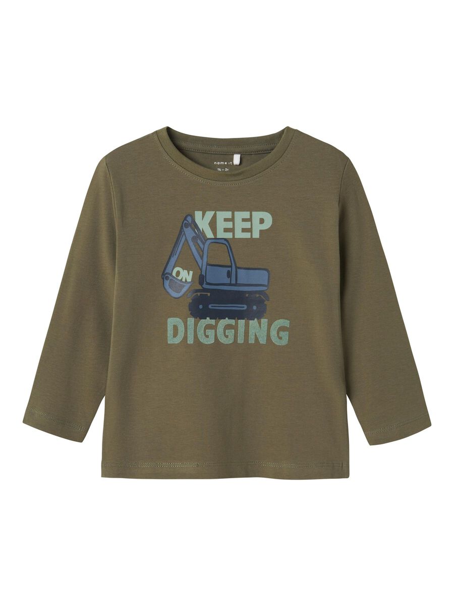 REGULAR FIT TOP MET LANGE MOUWEN