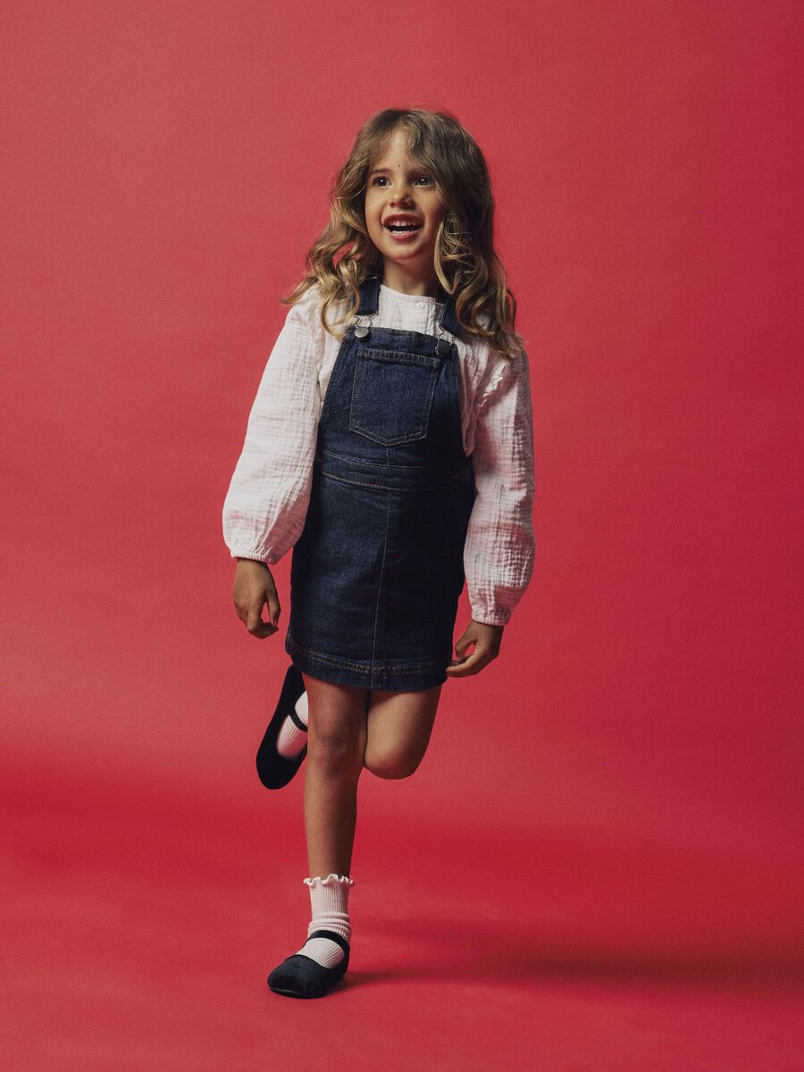 DENIM SLIP-OVER JURK