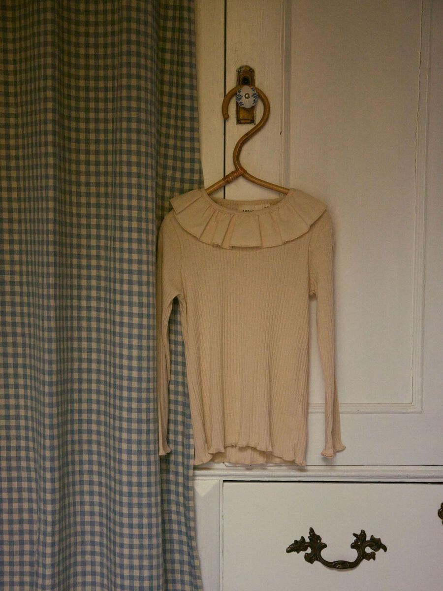 RIB TOP MET LANGE MOUWEN