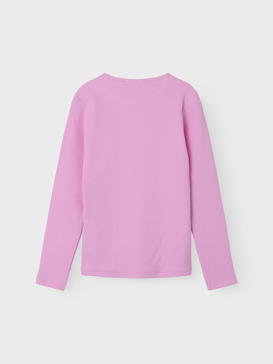 SLIM FIT TOP MET LANGE MOUWEN