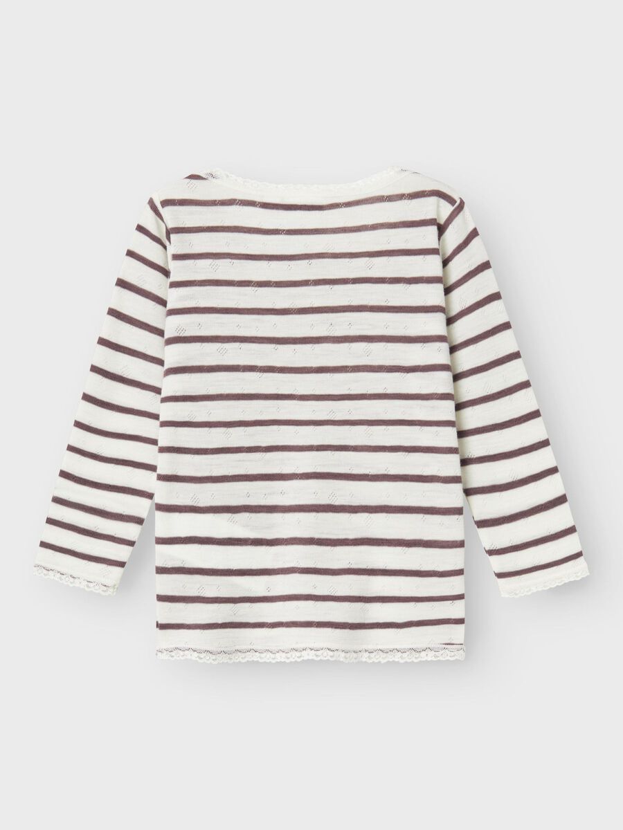 MERINO WOL TOP MET LANGE MOUWEN