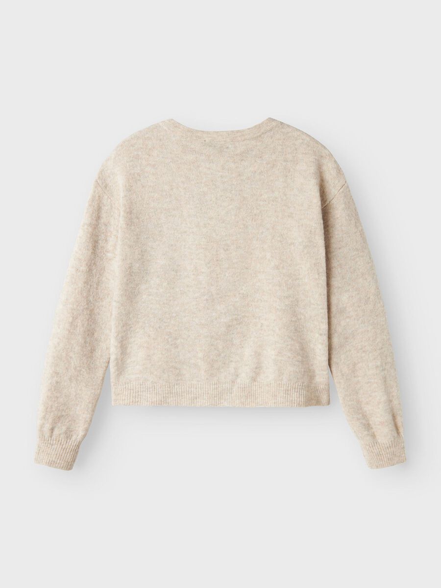 LANGE MOUWEN GEBREID VEST