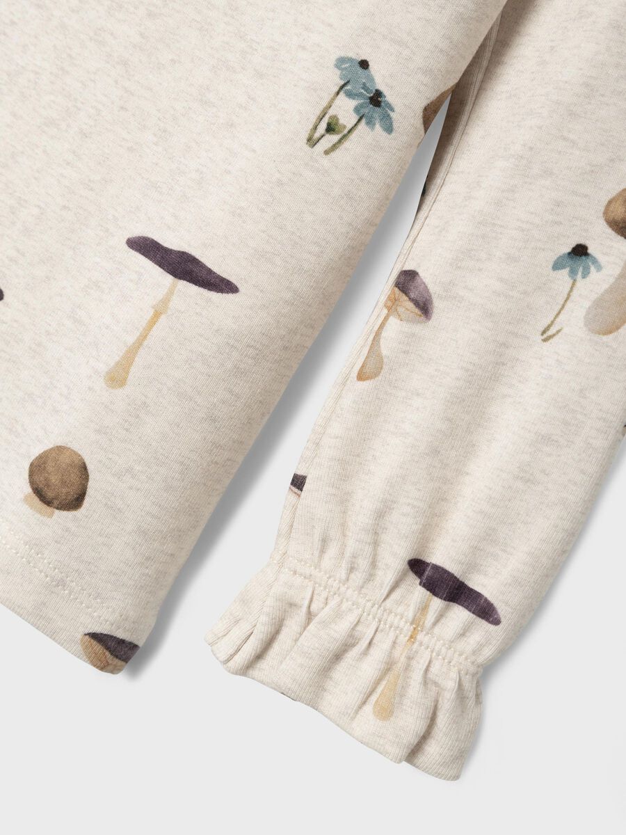 SLIM FIT TOP MET LANGE MOUWEN