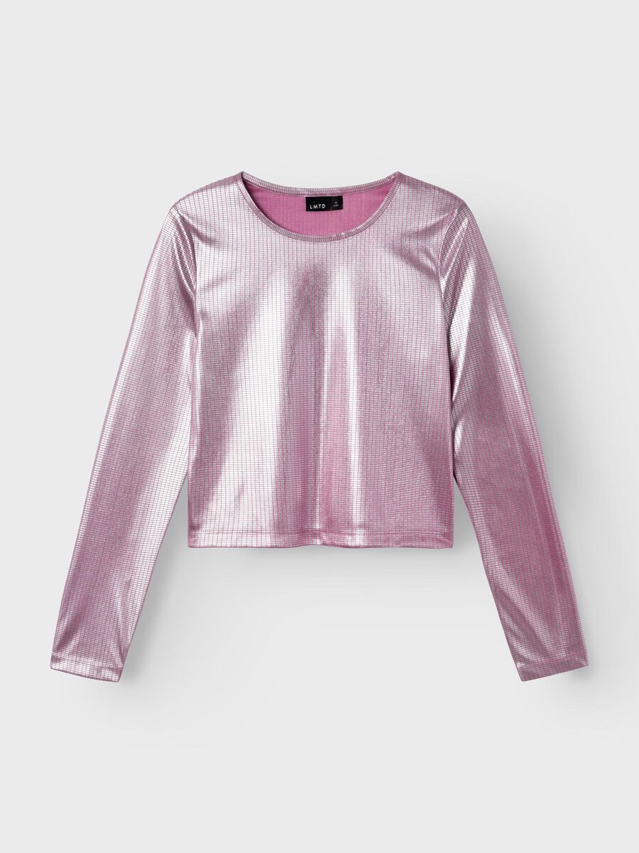 SHINY TOP MET LANGE MOUWEN