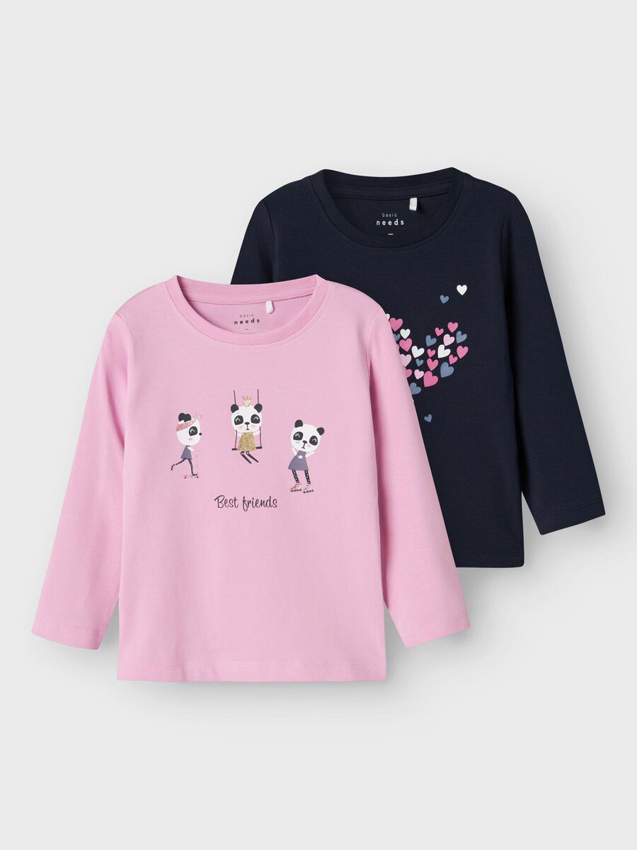 2-PACK TOP MET LANGE MOUWEN