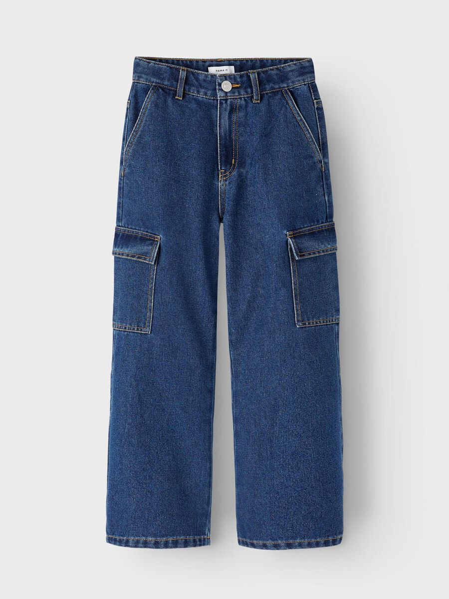 WIJDE PIJPEN CARGO JEANS