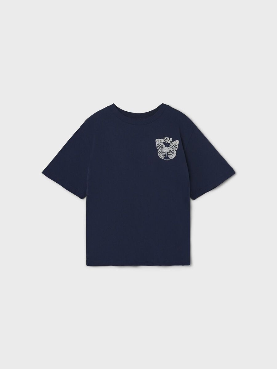 PRINT OP DE ACHTERKANT T-SHIRT