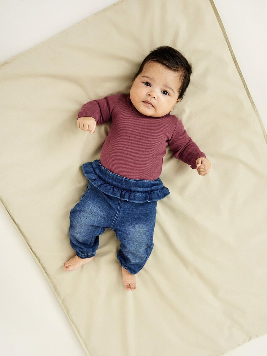 BAGGY FIT DENIM SWEATPANTS