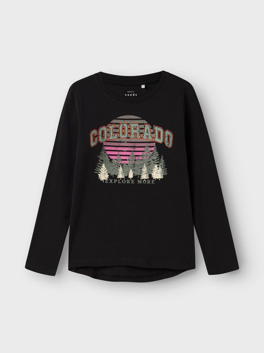 REGULAR FIT TOP MET LANGE MOUWEN