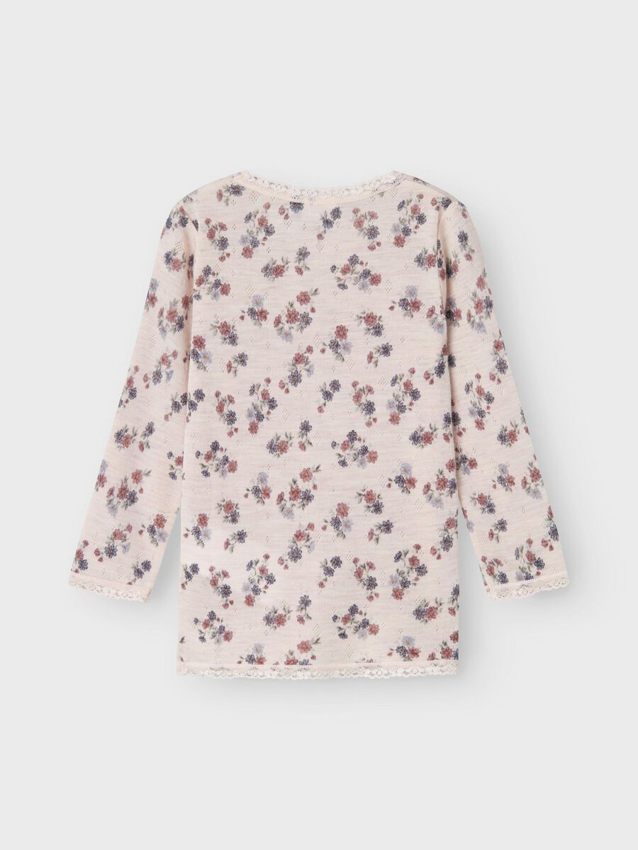 MERINO WOL TOP MET LANGE MOUWEN