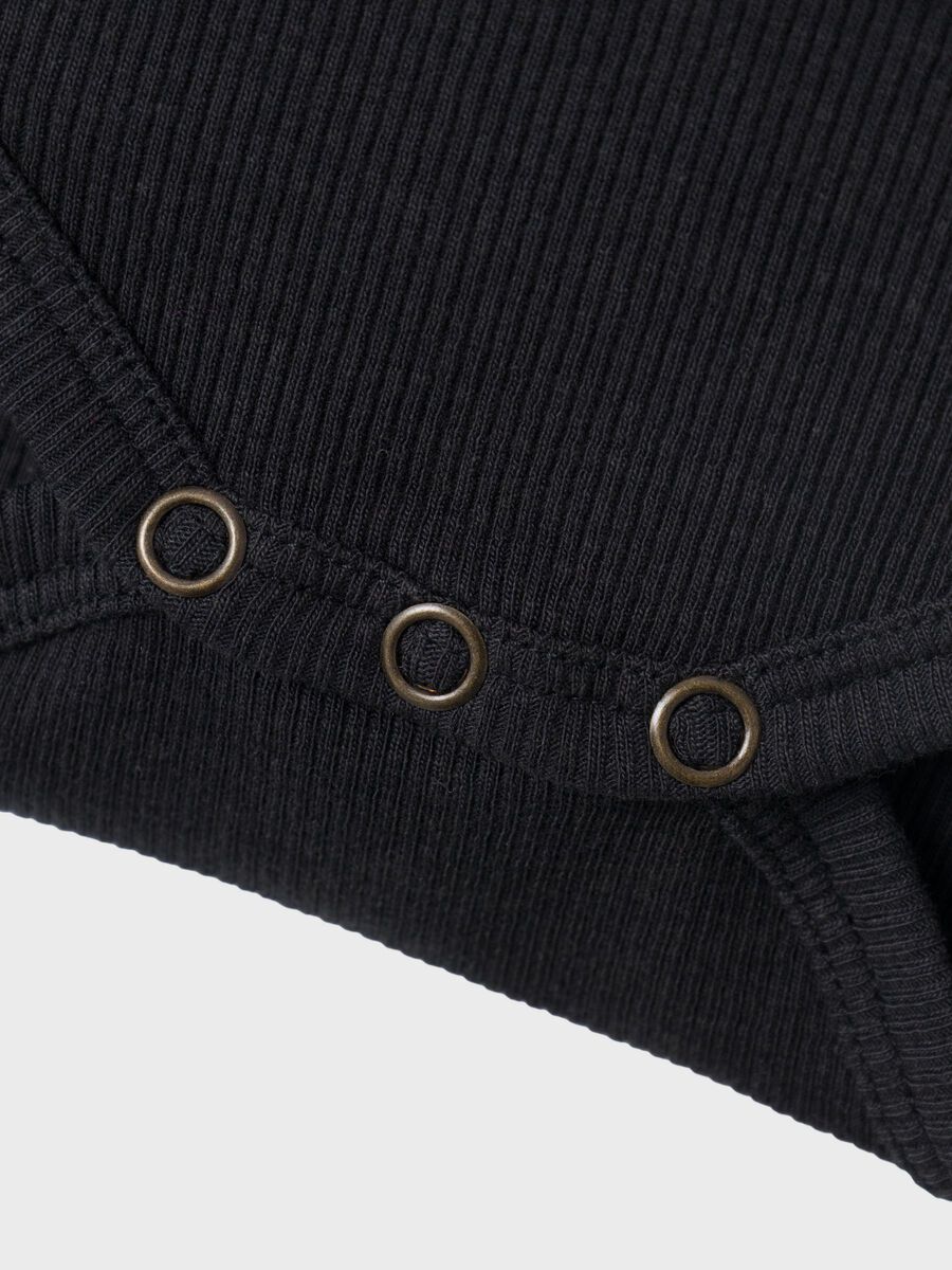 LANGE MOUWEN RIB ROMPER