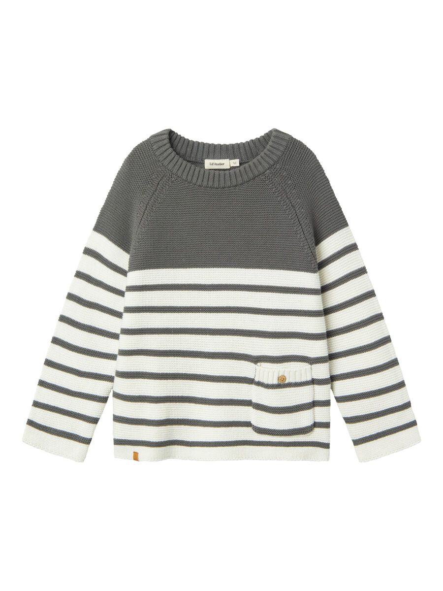 LANGE MOUWEN GEBREIDE TRUI