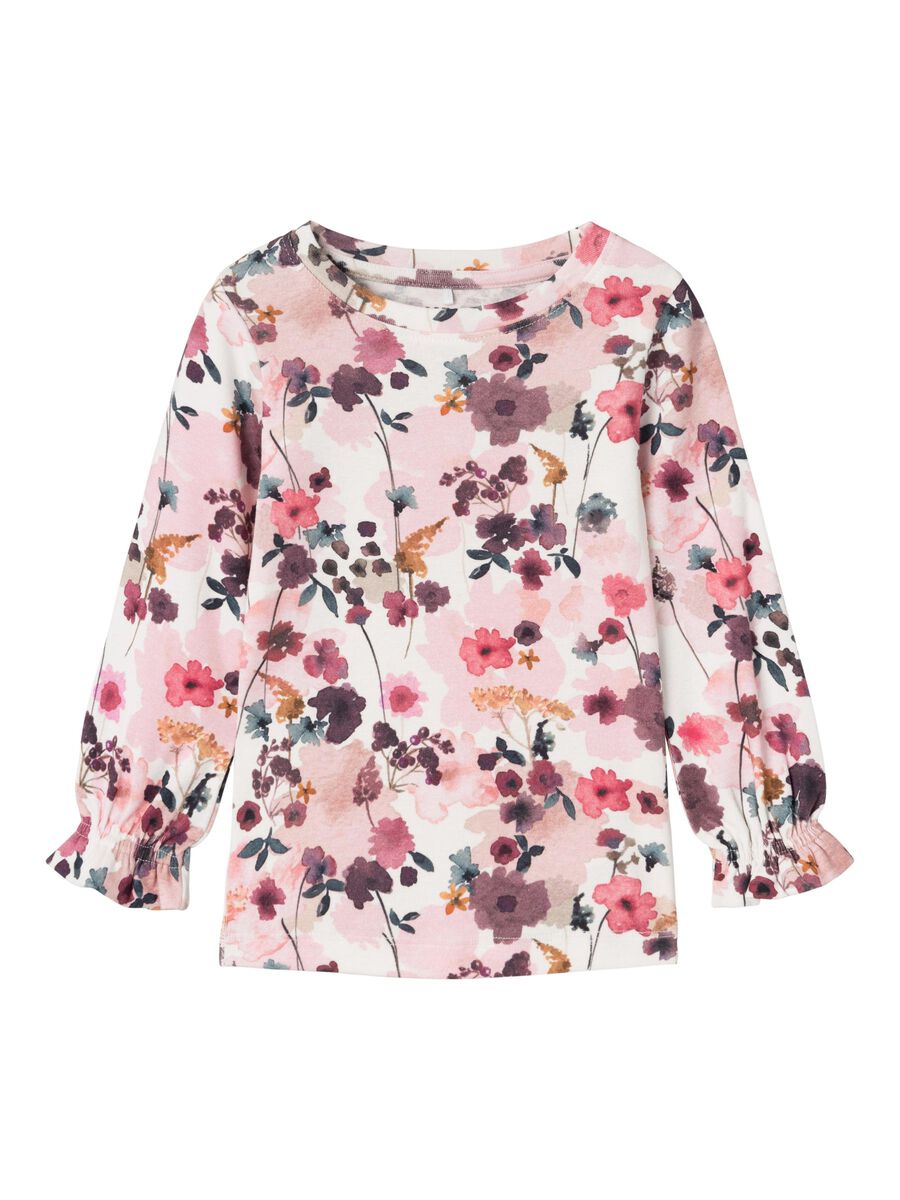 SLIM FIT TOP MET LANGE MOUWEN