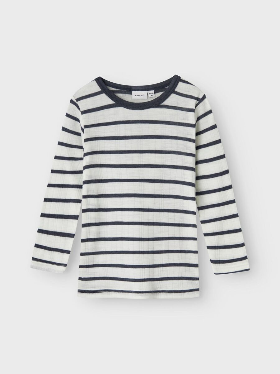 MERINO WOL TOP MET LANGE MOUWEN