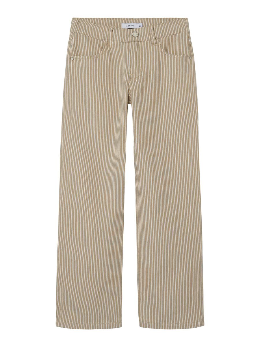 GESTREEPT STRAIGHT LEG BROEK