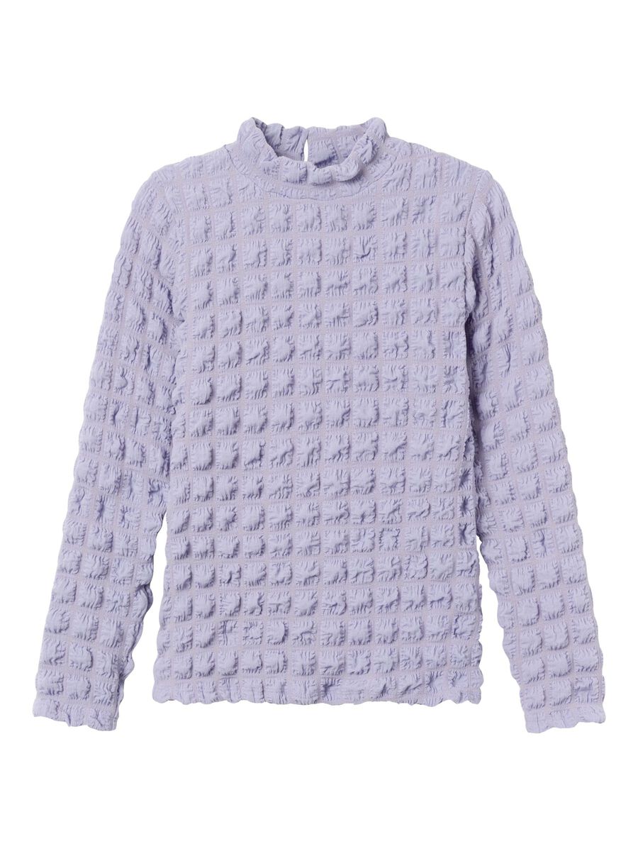 REGULAR FIT TOP MET LANGE MOUWEN