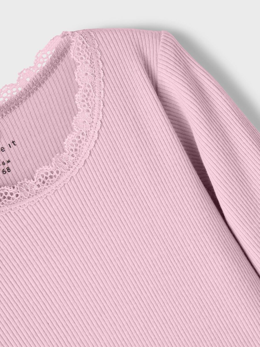 LANGE MOUWEN RIB ROMPER