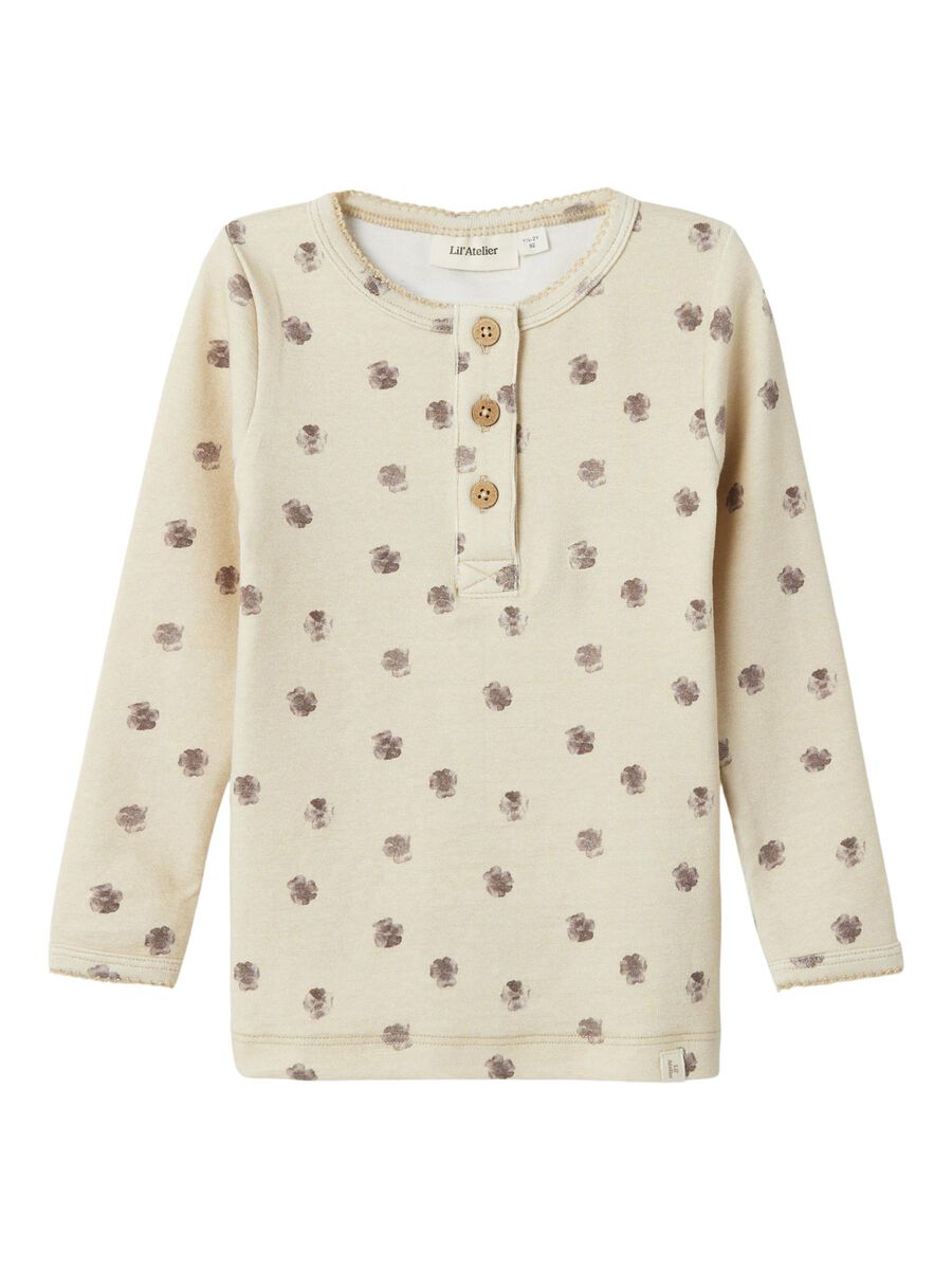 SLIM FIT TOP MET LANGE MOUWEN