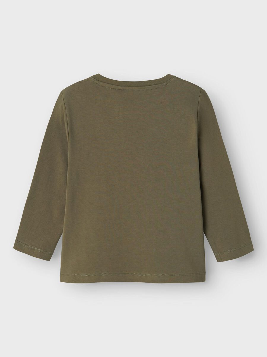 REGULAR FIT TOP MET LANGE MOUWEN