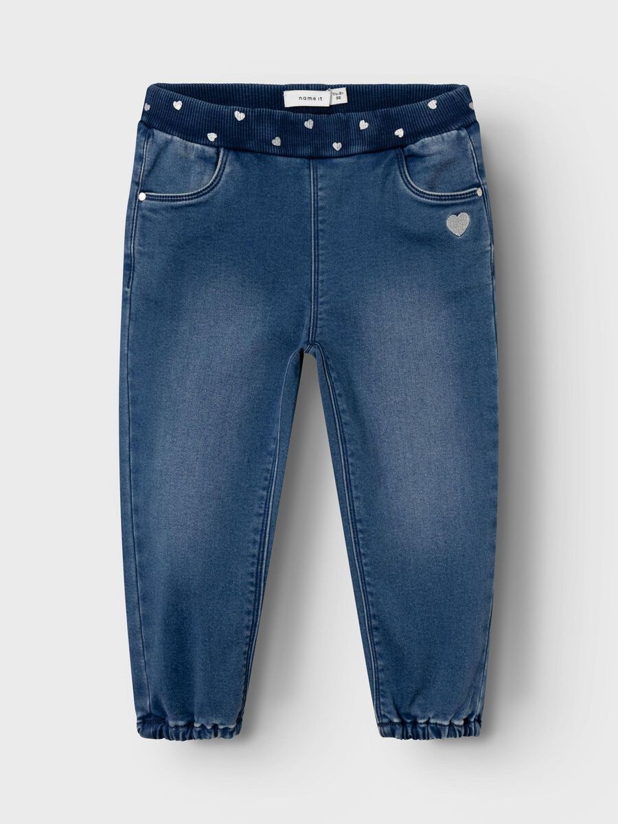 FLEECE ROUND FIT JEANS