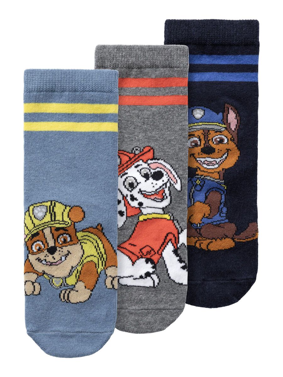 3-PACK PAW PATROL SOKKEN
