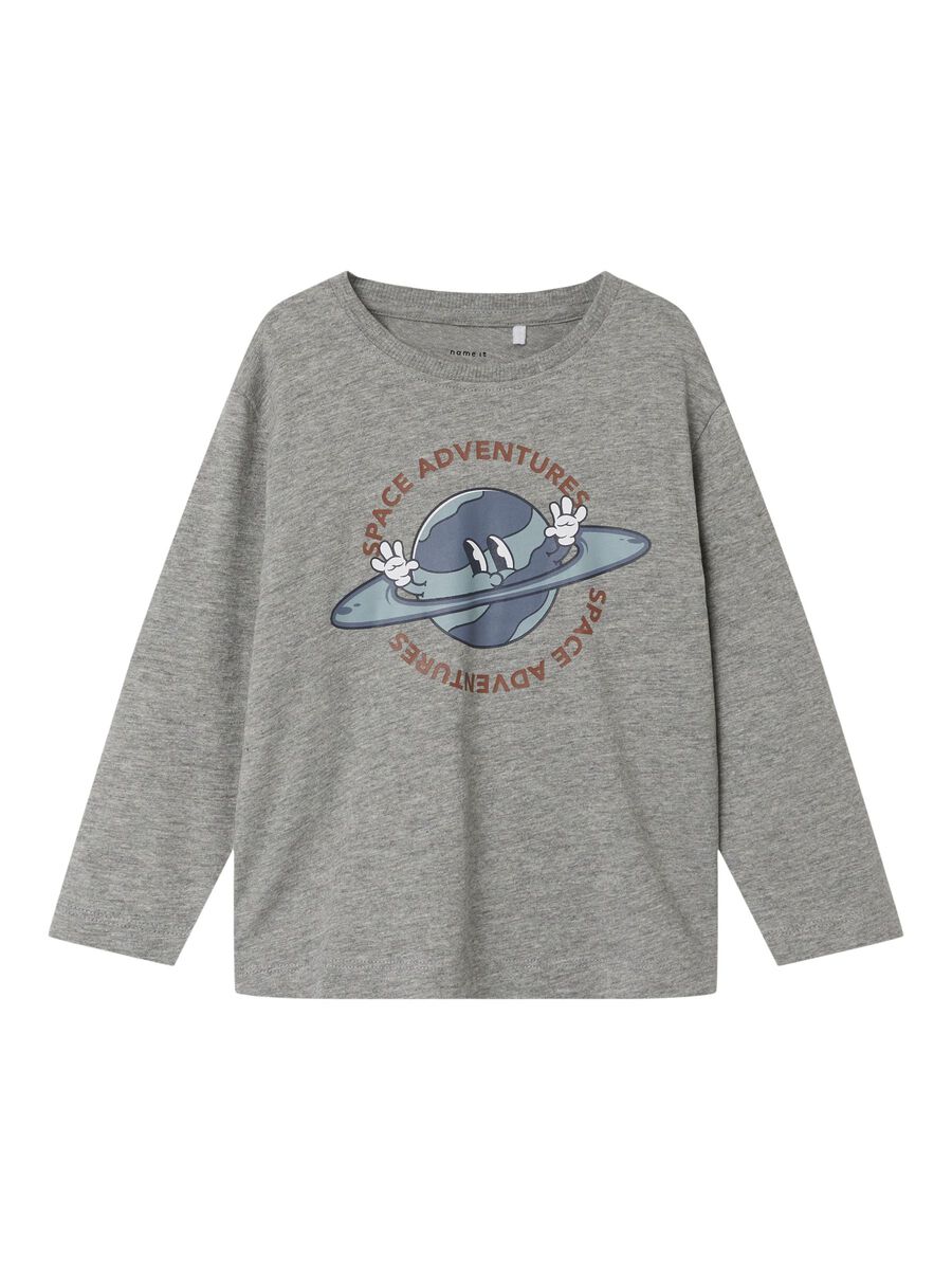 REGULAR FIT TOP MET LANGE MOUWEN