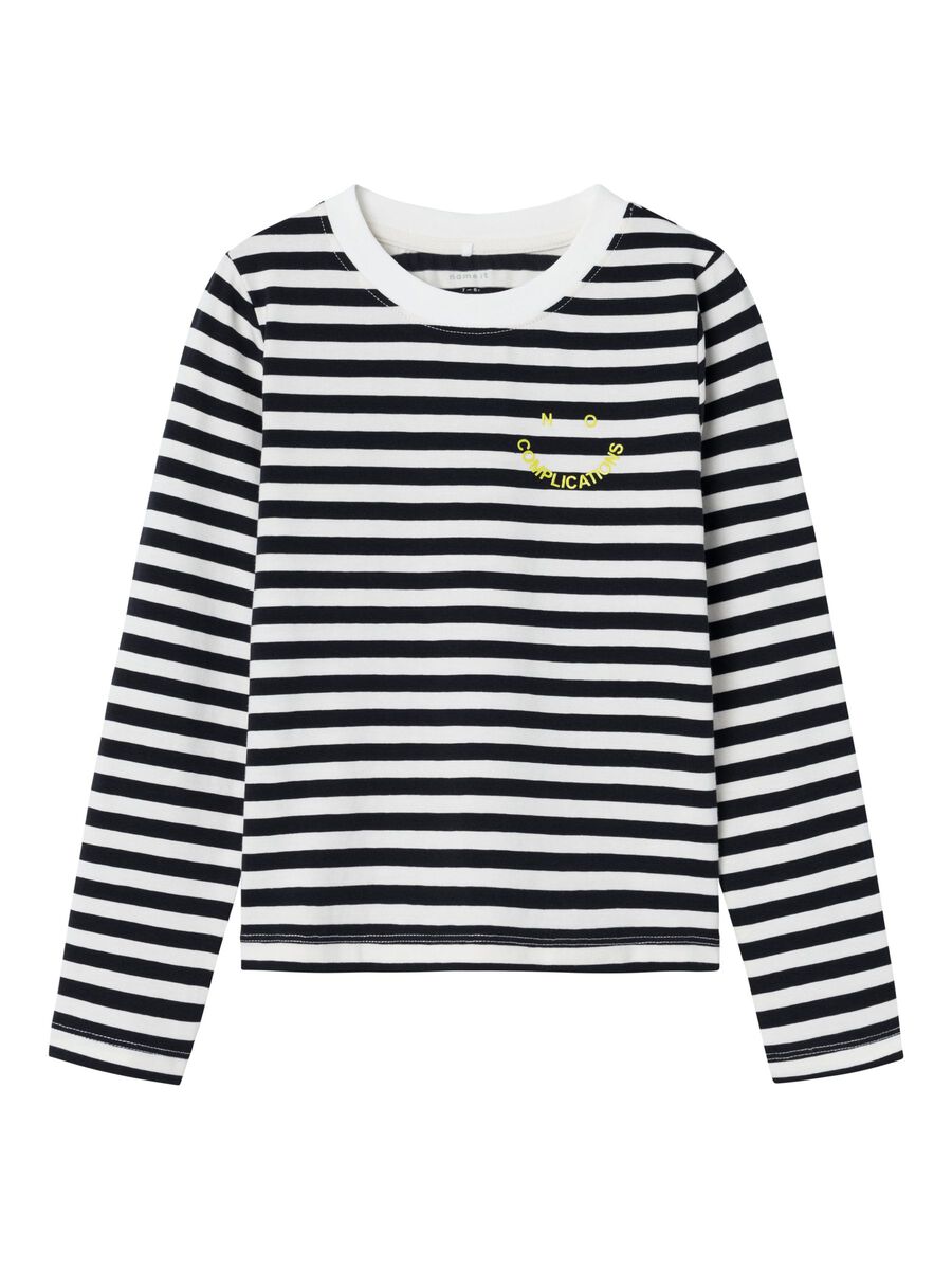 SLIM FIT TOP MET LANGE MOUWEN