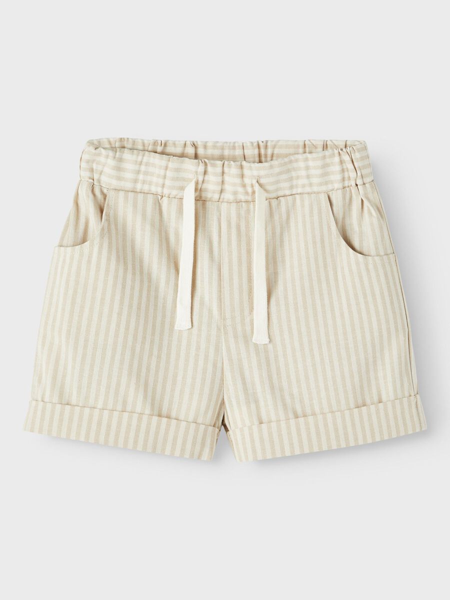 GESTREEPT SHORTS