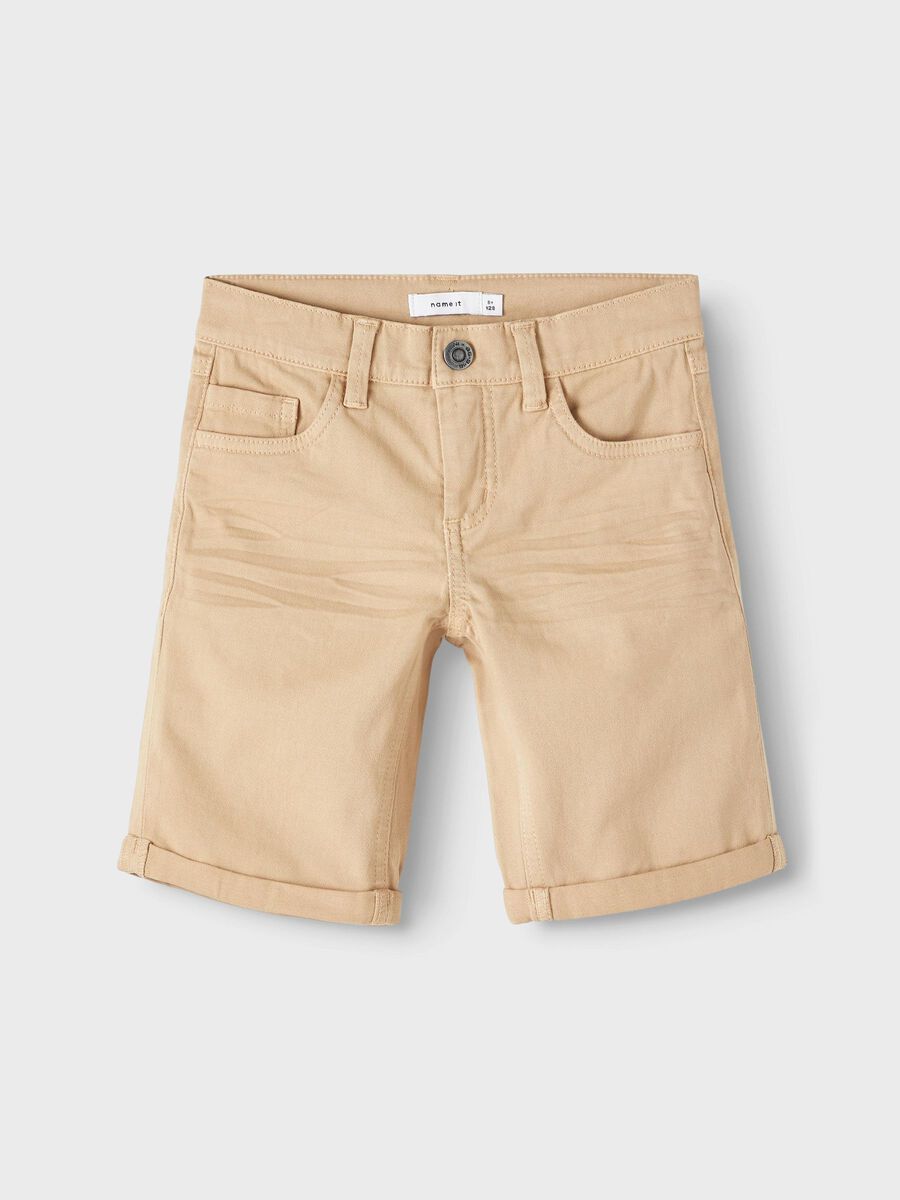 SLIM FIT TWILL SHORTS