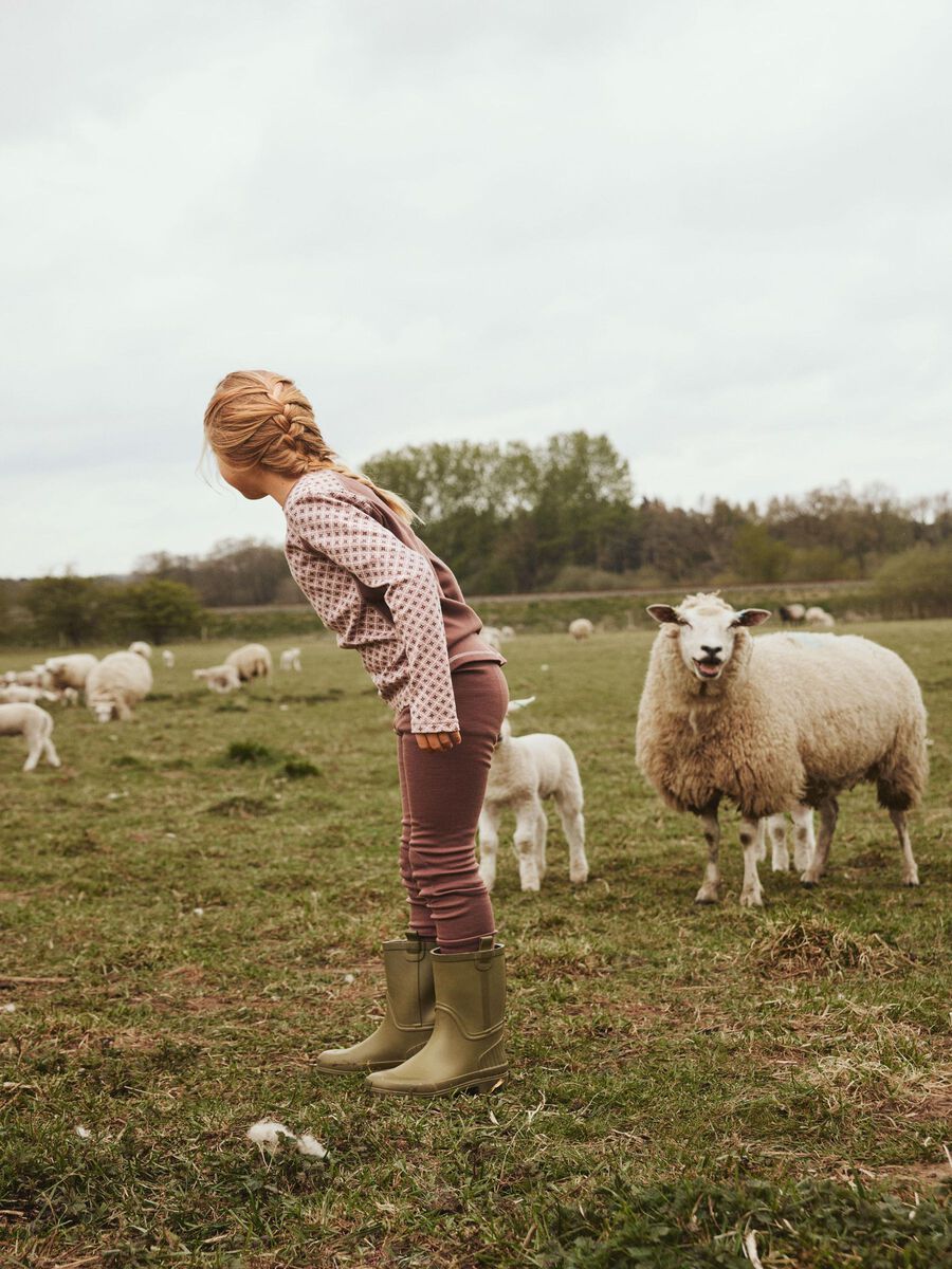 SLIM FIT TOP MET LANGE MOUWEN