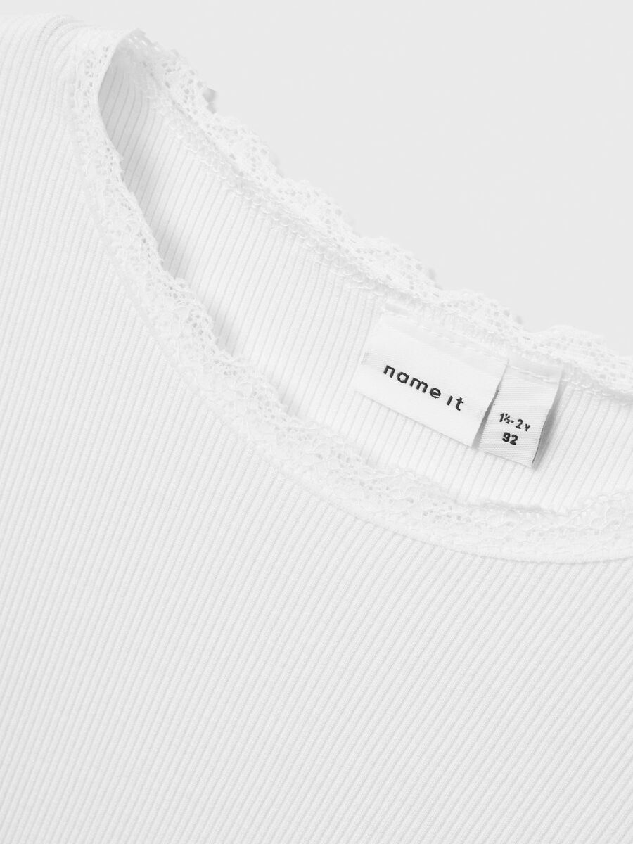 SLIM FIT TOP MET LANGE MOUWEN