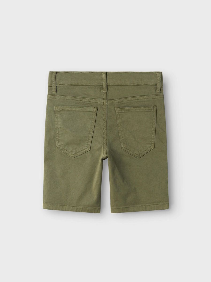 SLIM FIT TWILL SHORTS