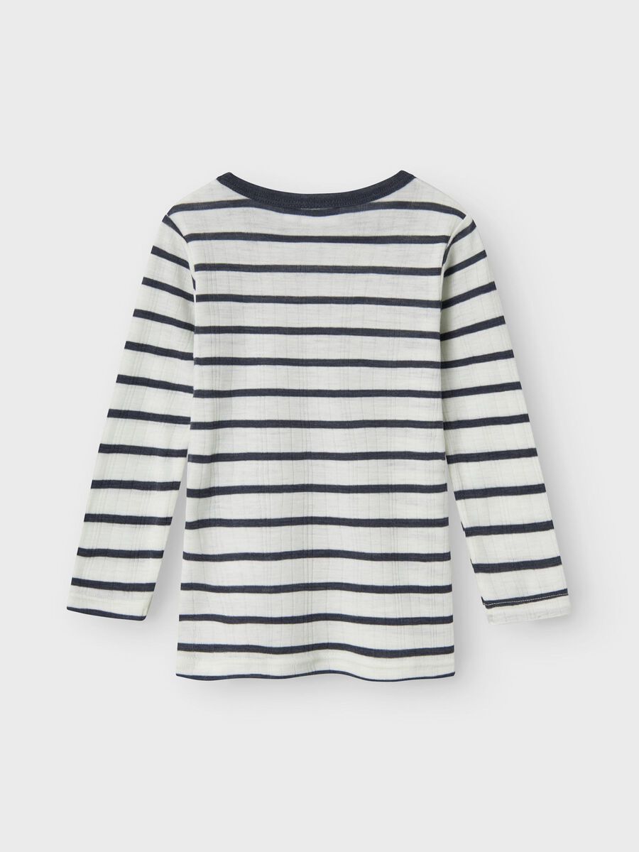 MERINO WOL TOP MET LANGE MOUWEN