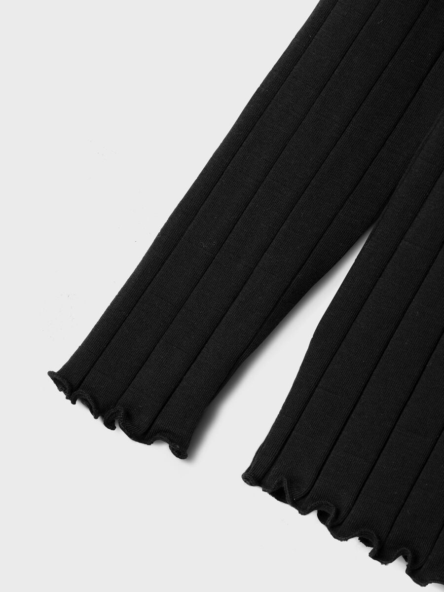 RIB TOP MET LANGE MOUWEN