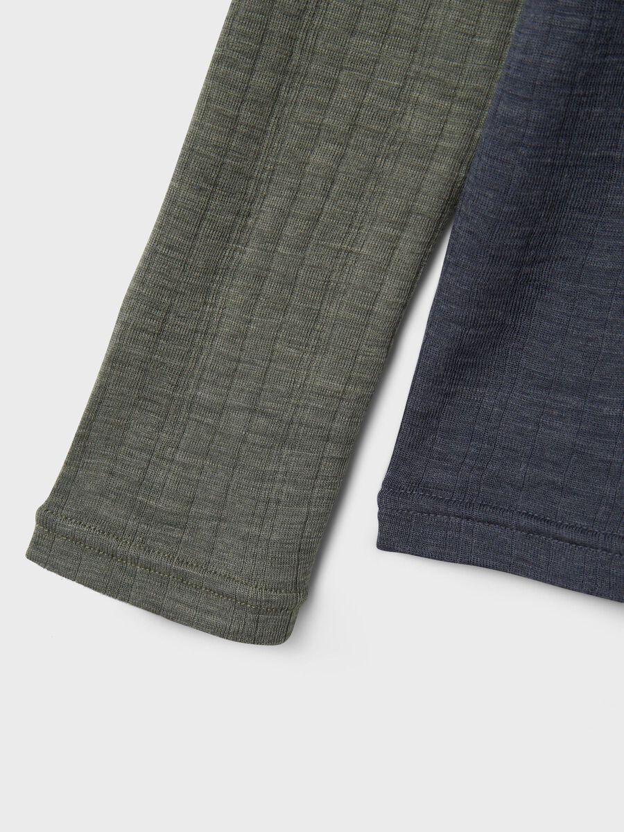 MERINO WOL TOP MET LANGE MOUWEN