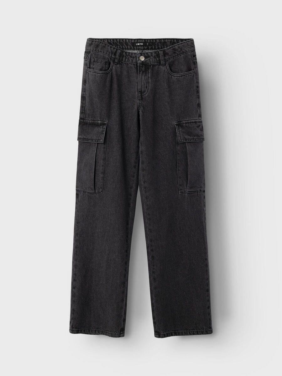 WIDE-LEG CARGO JEANS