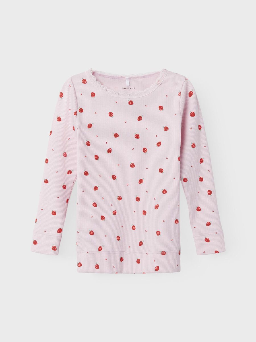 PRINT TOP MET LANGE MOUWEN