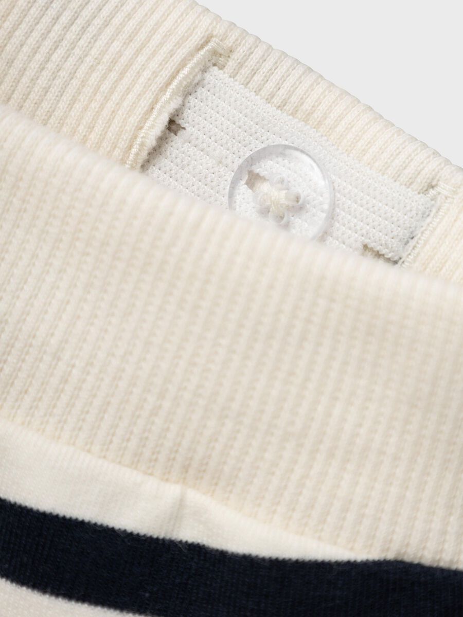 GESTREEPT SWEATBROEK