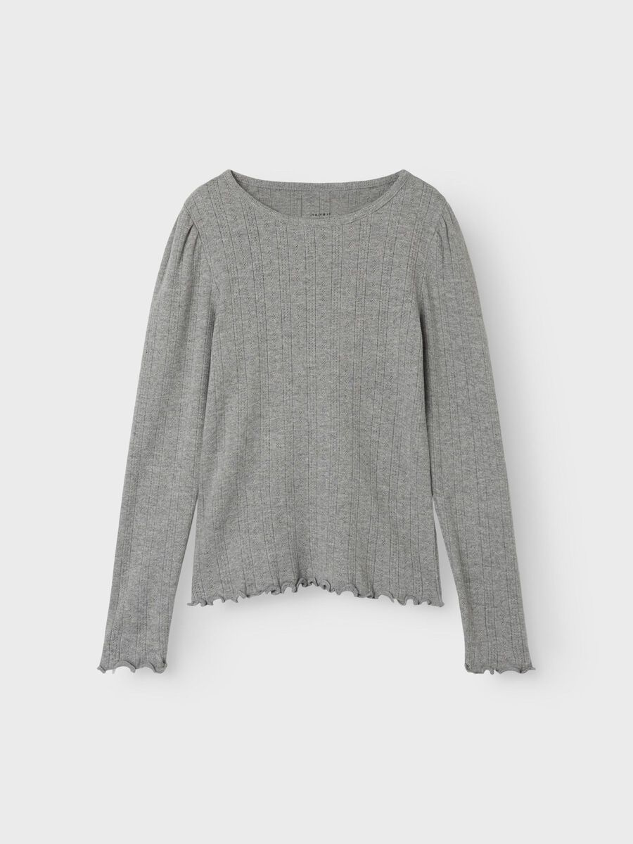 BIOLOGISCH KATOEN TOP MET LANGE MOUWEN