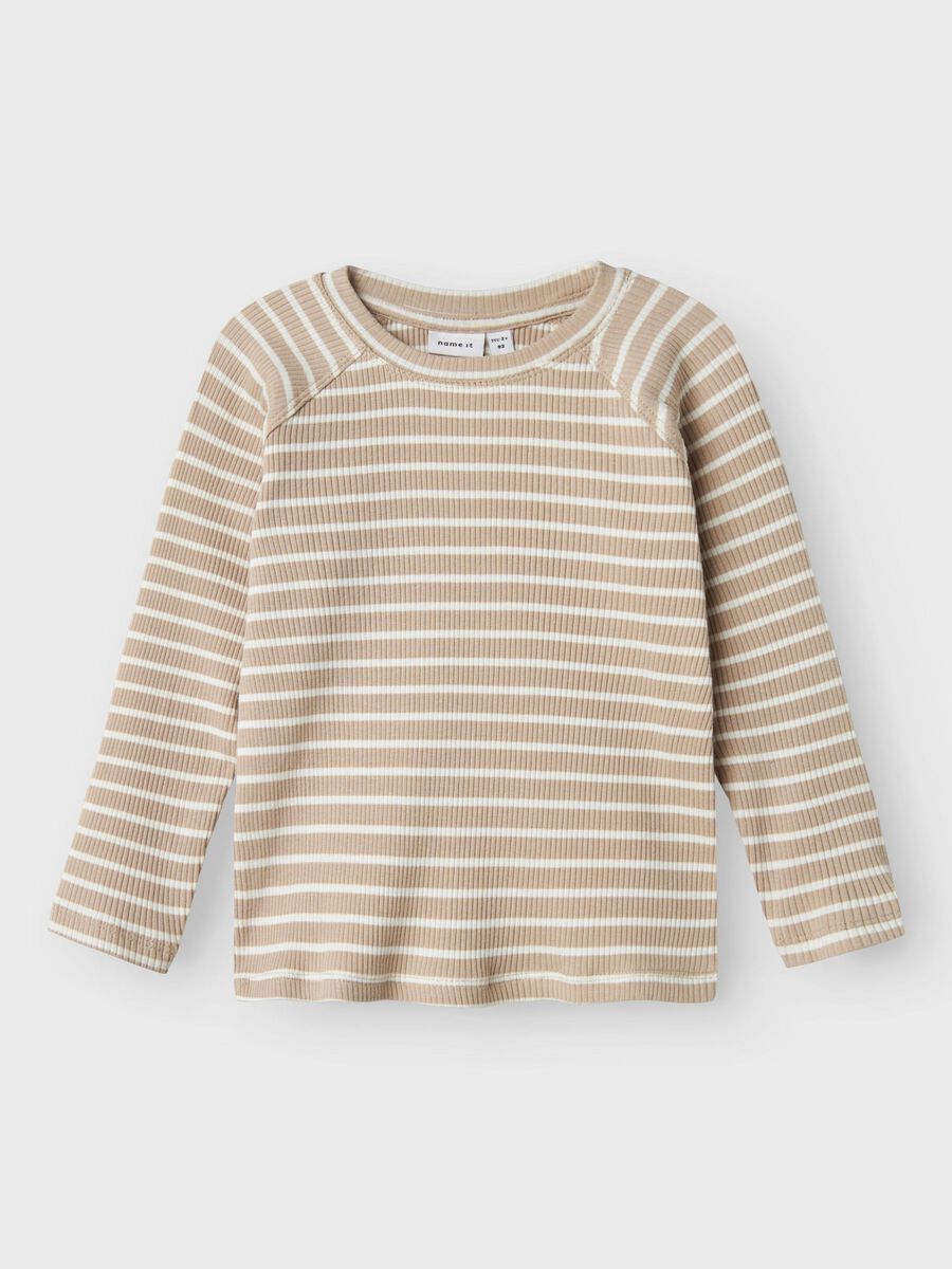 REGULAR FIT TOP MET LANGE MOUWEN