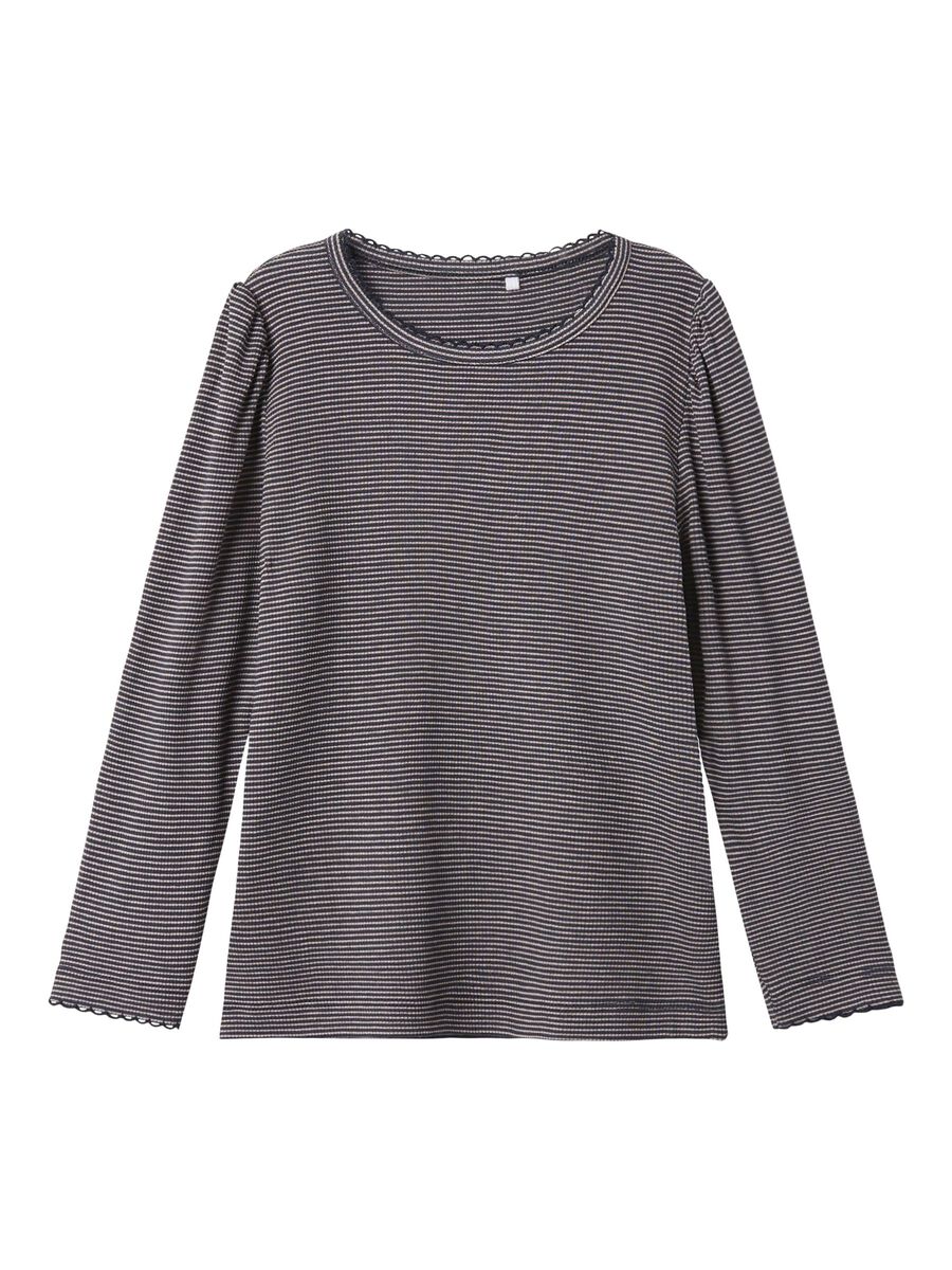 REGULAR FIT TOP MET LANGE MOUWEN