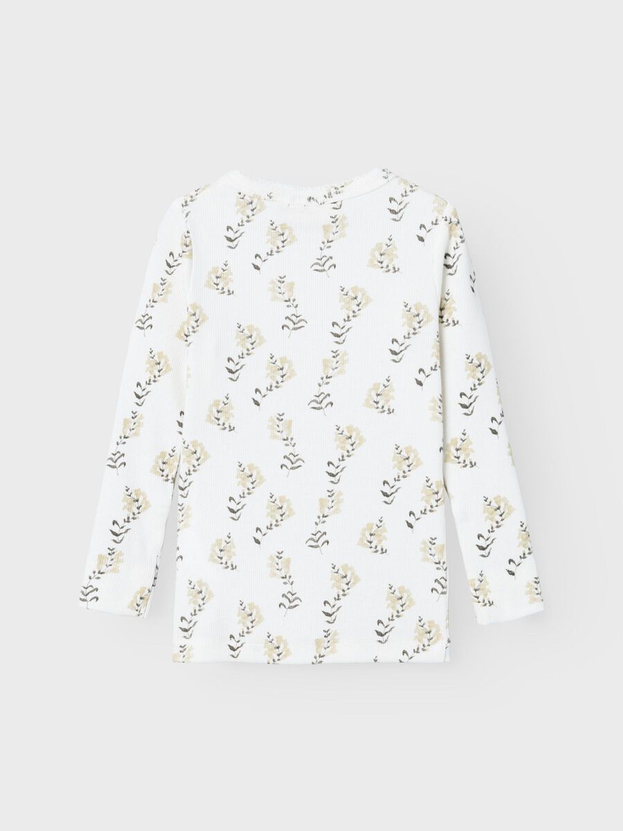 SLIM FIT TOP MET LANGE MOUWEN