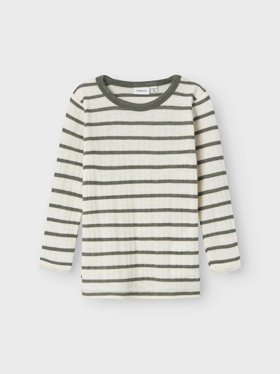 MERINO WOL TOP MET LANGE MOUWEN